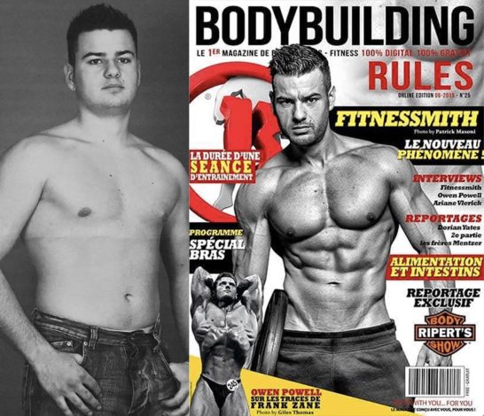seche musculation avant après